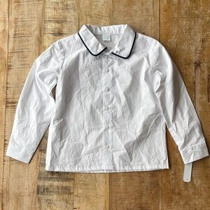 NWT Edgehill Collection White Collared Shirt size 5